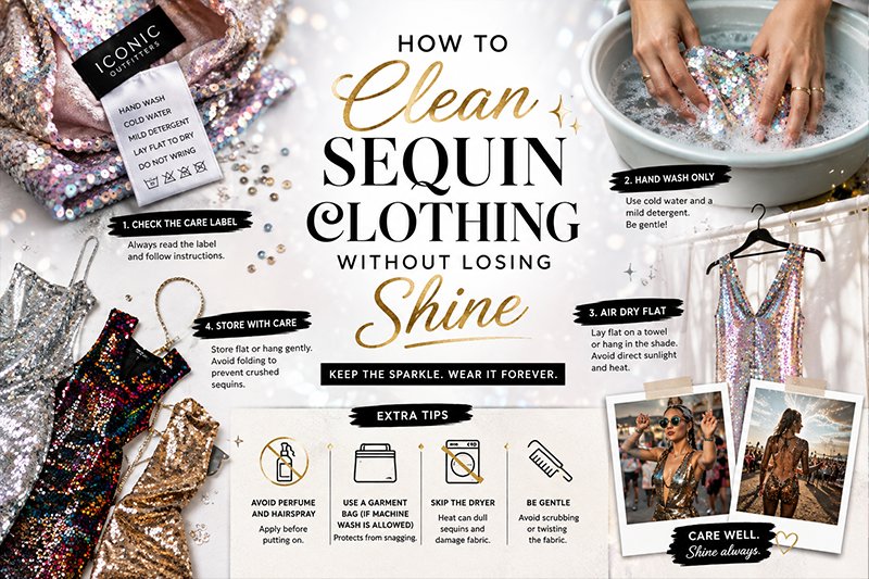 How to Clean Sequin Clothing Without Losing Shine