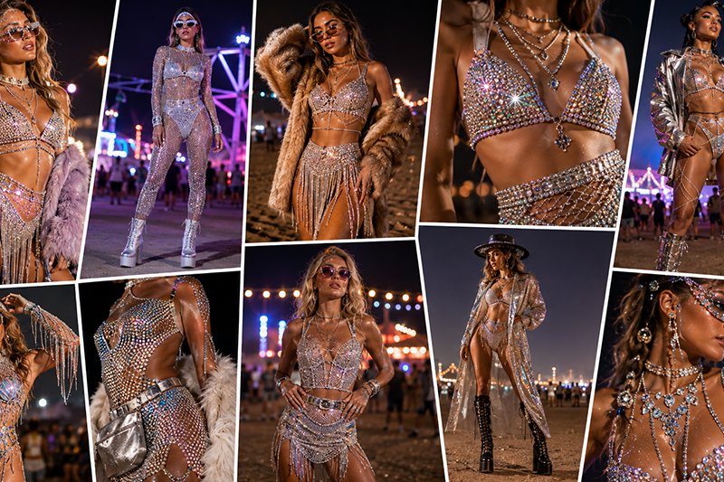 How to Style Rhinestone Sets for Festival Nights