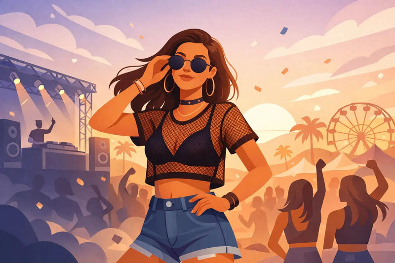 How to Wear Mesh Festival Tops With Confidence