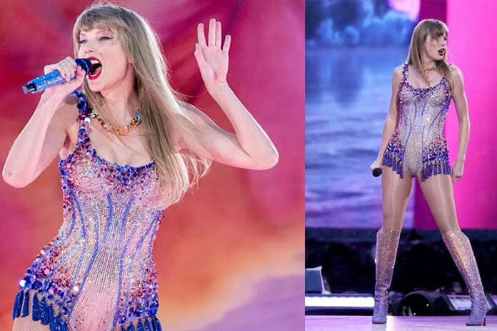 Taylor Swift-Inspired Rayna Rhinestone Tassel Bodysuit