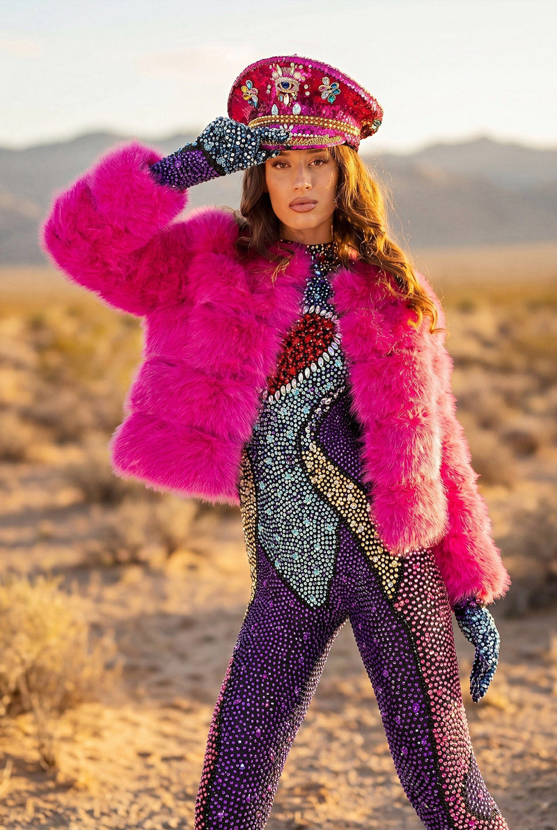 Festival Faux Fur Coats | Rave & EDM Festival Jackets