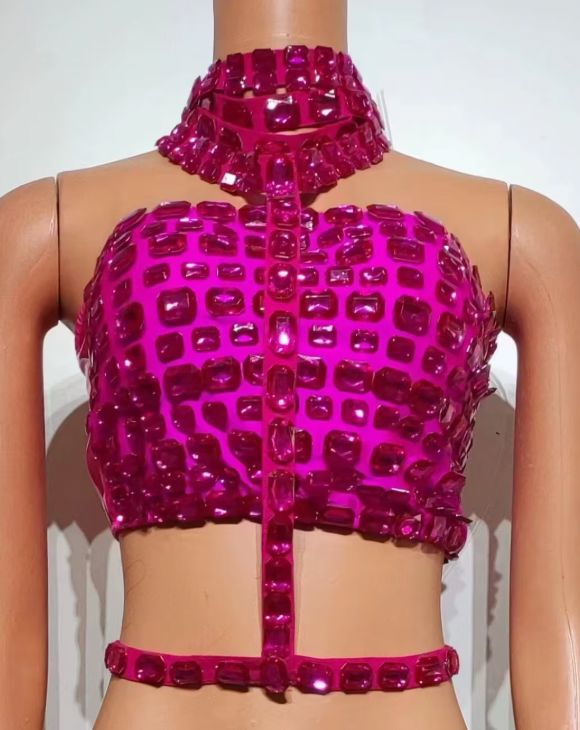 Festival Tops | Rhinestone, Chain & Feather Styles