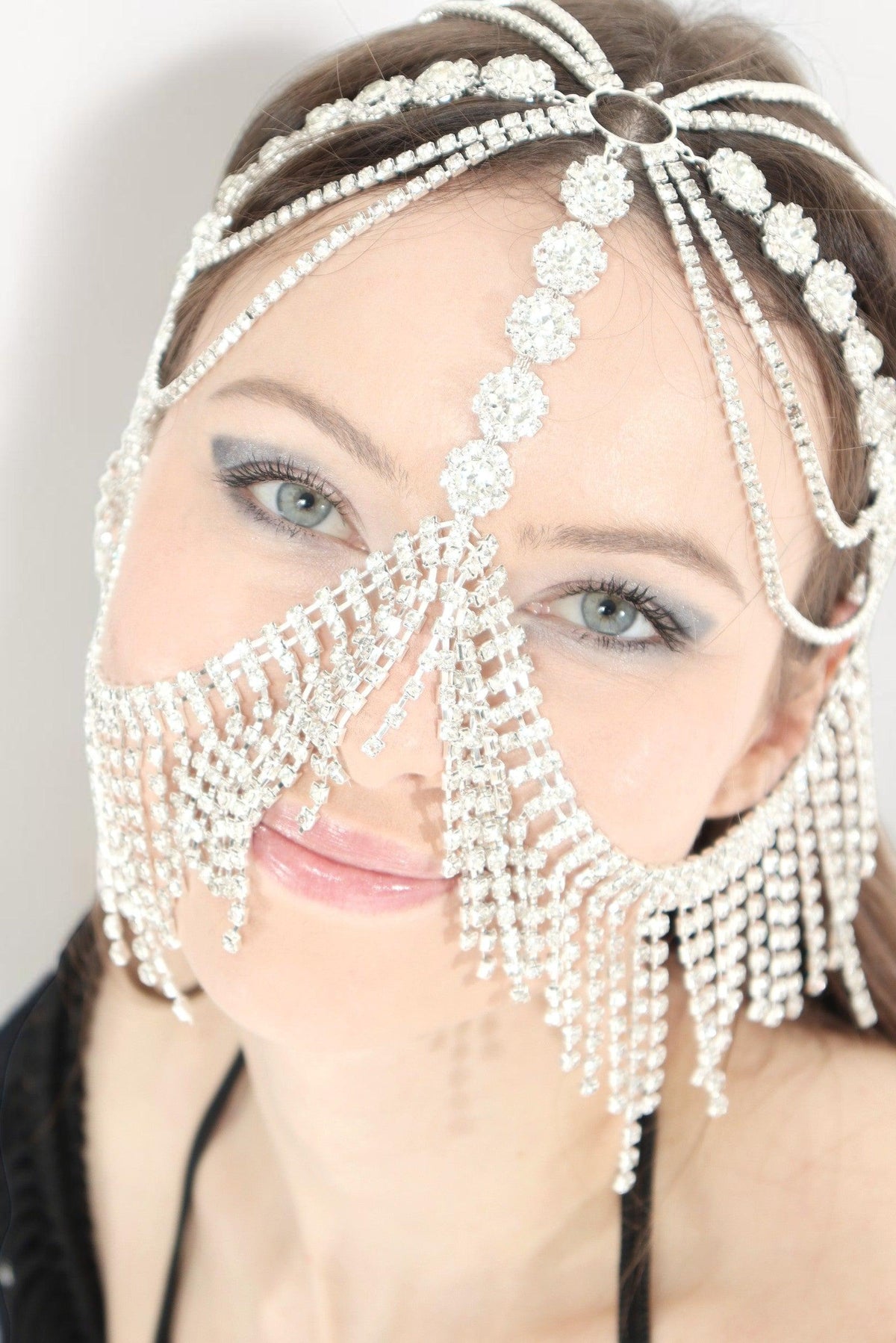 Sakira Crystal Cascade Festival Headpiece