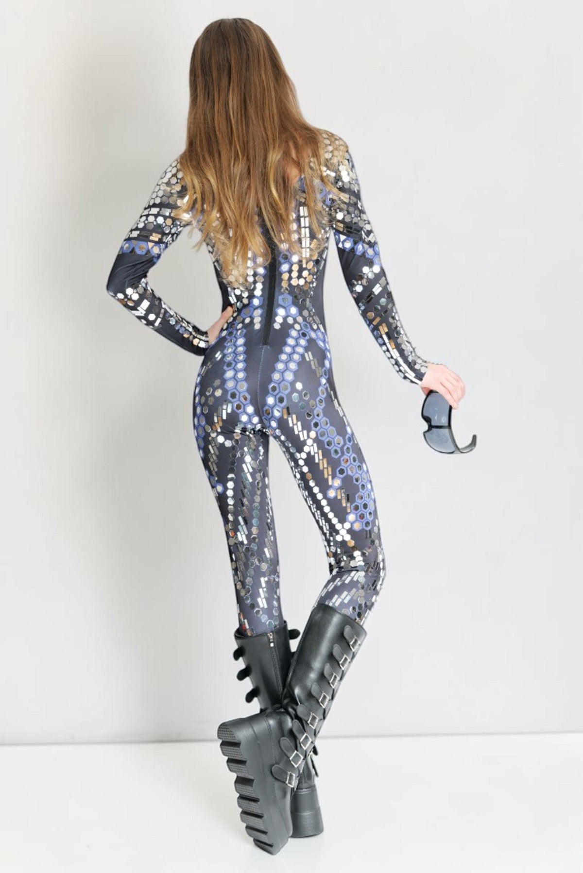 Aria Mirror Sequin Jumpsuit