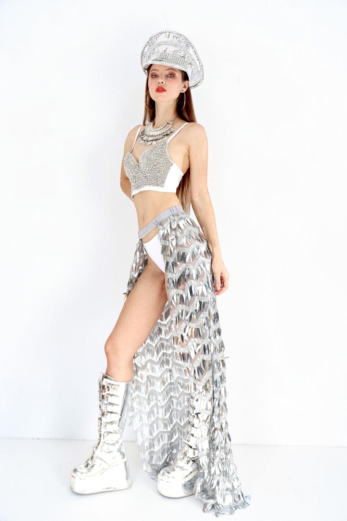 Tavia Sequin Skirt