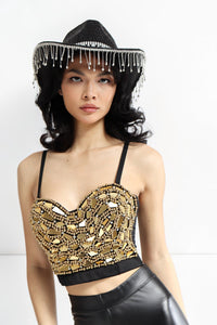 Esha Mirror Top