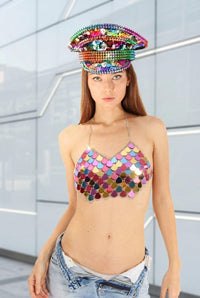 Elenyi Sequin Top Tops Iconic Outfitters 