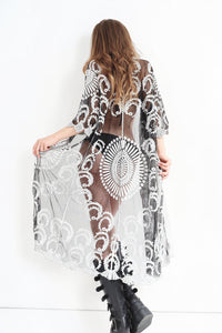 Axiom Lace Embroidered Cover up
