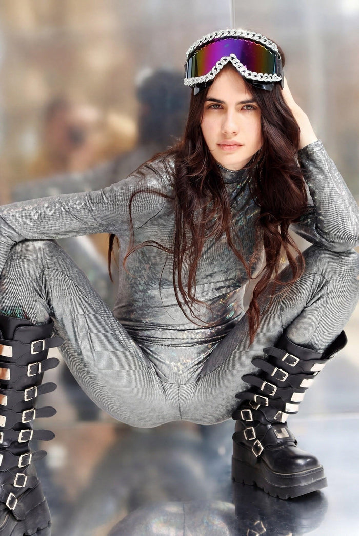 Aluna Hologram Jumpsuit Jumpsuit Iconic Outfitters 