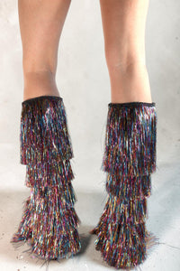 Noora Rainbow Tinsel Fringe Festival Boots