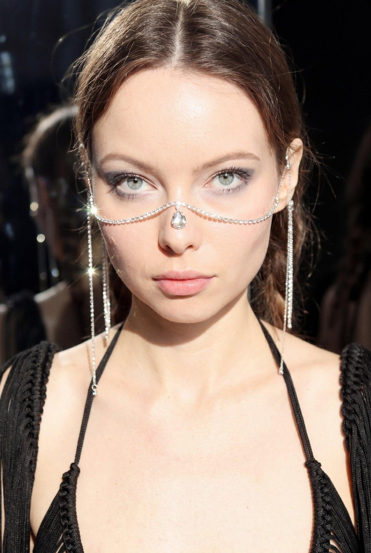 Arisha Crystal Drop Festival Face Chain Head Jewellery Iconic Outfitters 