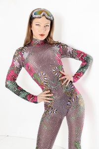 Xia Rhinestone Prism Jumpsuit