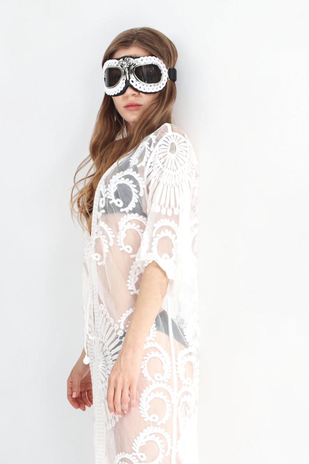 Nova Lace Embroidered Cover up