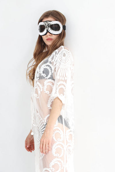 Nova Lace Embroidered Cover up