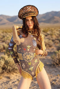 Lexi Tassel Bodysuit Iconic Outfitters 