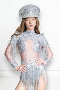 Aurea Rhinestone Bodysuit Iconic Outfitters 