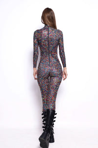 Aurorax Spectrum Rhinestone Jumpsuit Jumpsuit Iconic Outfitters 