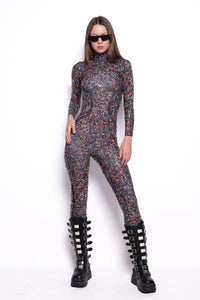 Aurorax Spectrum Rhinestone Jumpsuit Jumpsuit Iconic Outfitters 