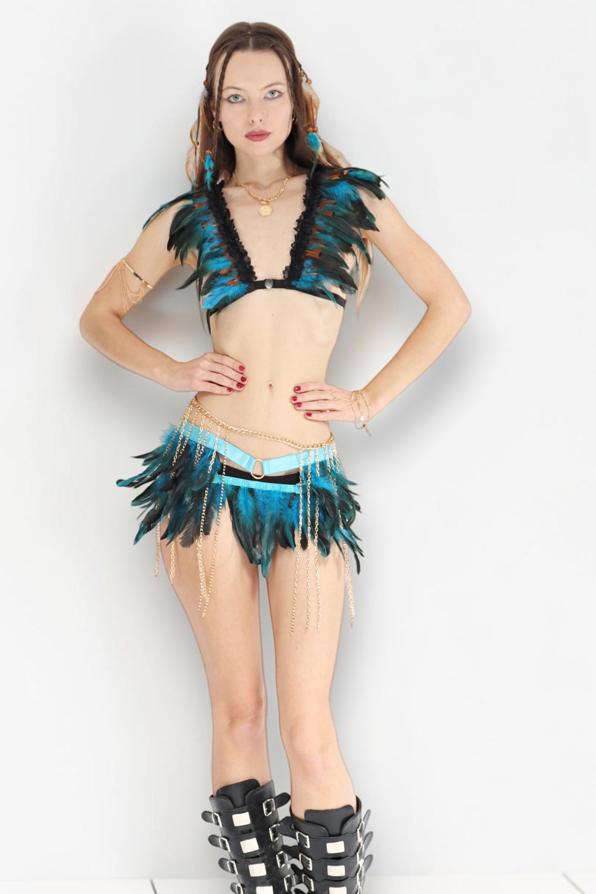 Seris Feather skirt