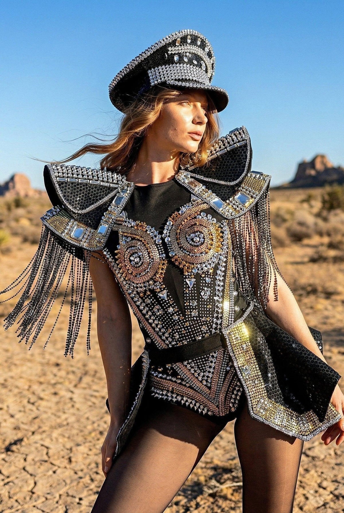 Ventura Rhinestone Rivet Bodysuit Iconic Outfitters 