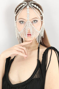 Sakira Crystal Cascade Festival Headpiece