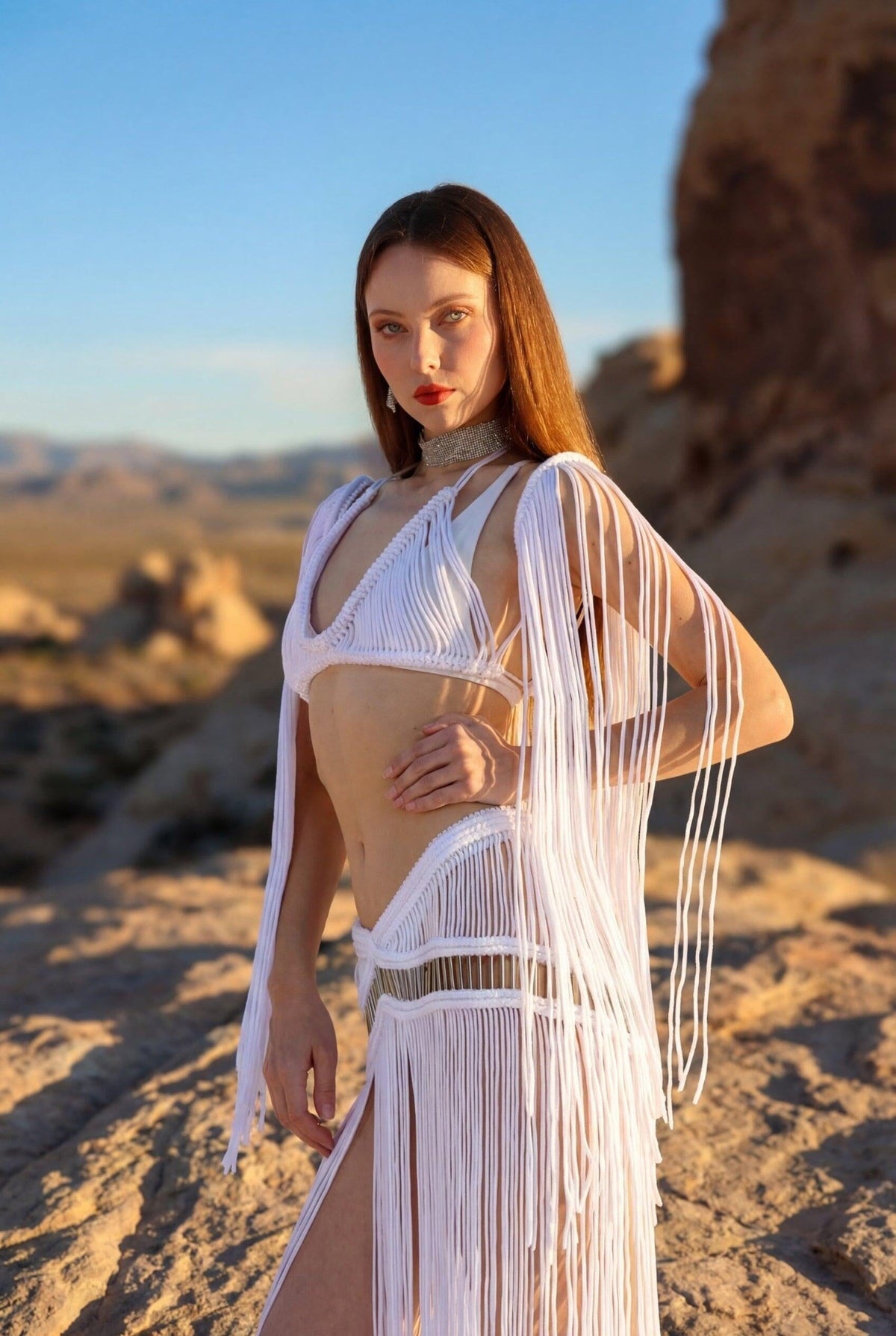 Aelira Macrame Dress Macrame Iconic Outfitters 