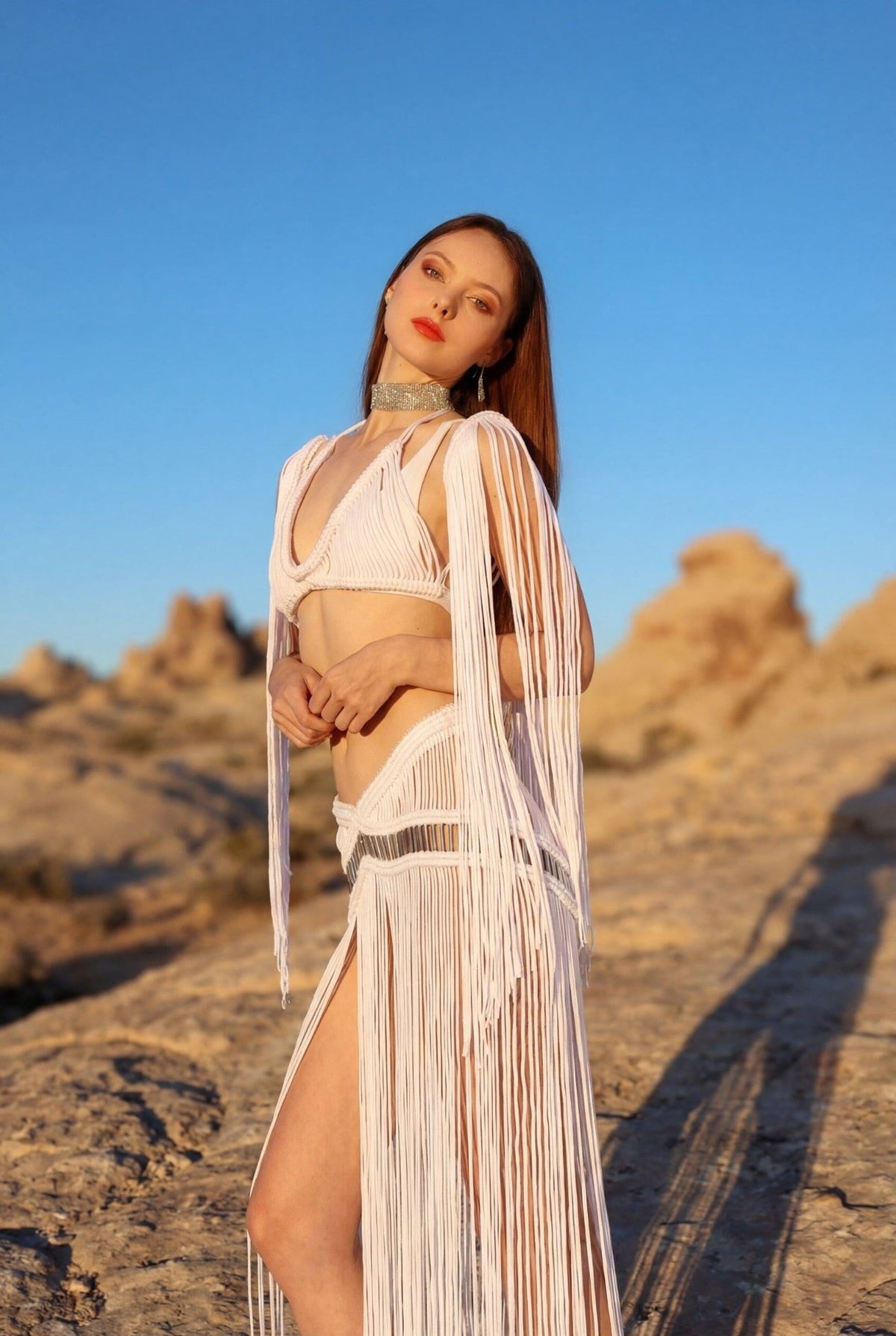 Aelira Macrame Dress Macrame Iconic Outfitters 