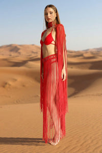 Arin Macrame Dress Macrame Iconic Outfitters 