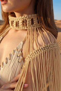 Arin Macrame Dress Macrame Iconic Outfitters 