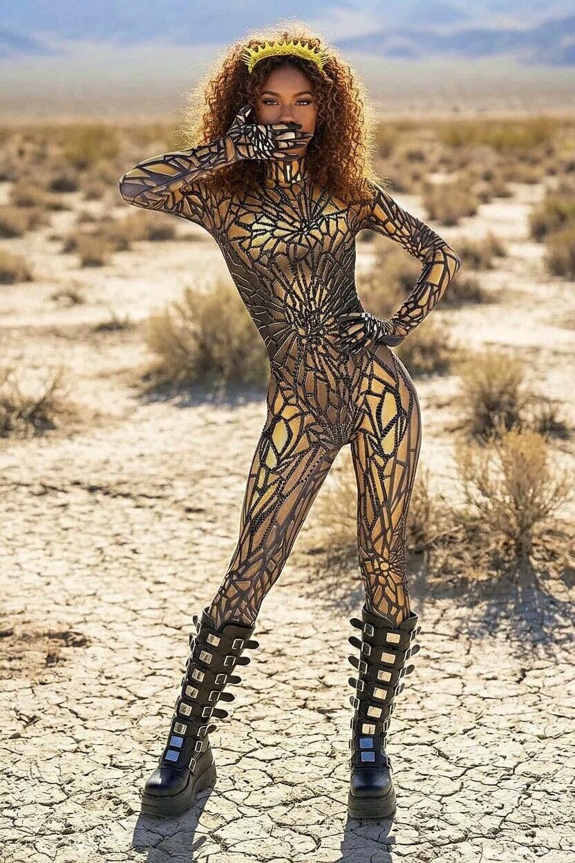 Astoria Galaxy Rhinestone Jumpsuit Jumpsuit Iconic Outfitters 