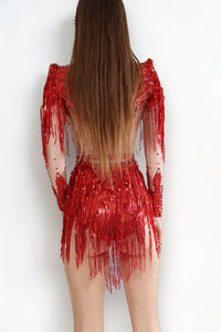Aurea Rhinestone Bodysuit Iconic Outfitters 