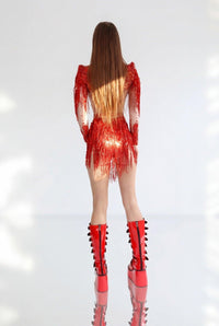 Aurea Rhinestone Bodysuit Iconic Outfitters 
