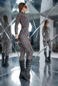 Aurora Spectrum Rhinestone Jumpsuit Jumpsuit Iconic Outfitters 