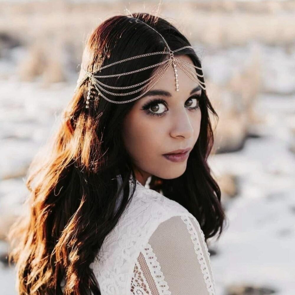 Bohemian Layered Festival Head Chain Head Jewellery Iconic Outfitters 