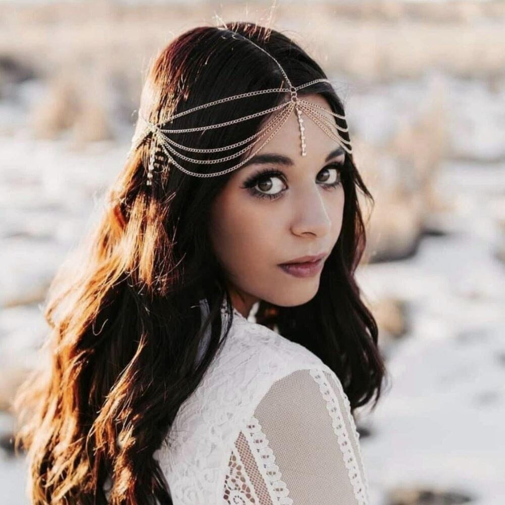 Bohemian Layered Festival Head Chain Head Jewellery Iconic Outfitters 