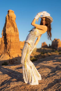 Celestia Rhinestone Fringe Jumpsuit Jumpsuit Iconic Outfitters 