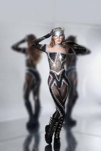 Cora Crystal Sequin Jumpsuit Jumpsuit Iconic Outfitters 
