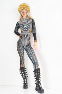 Esara Rhinestone Jumpsuit