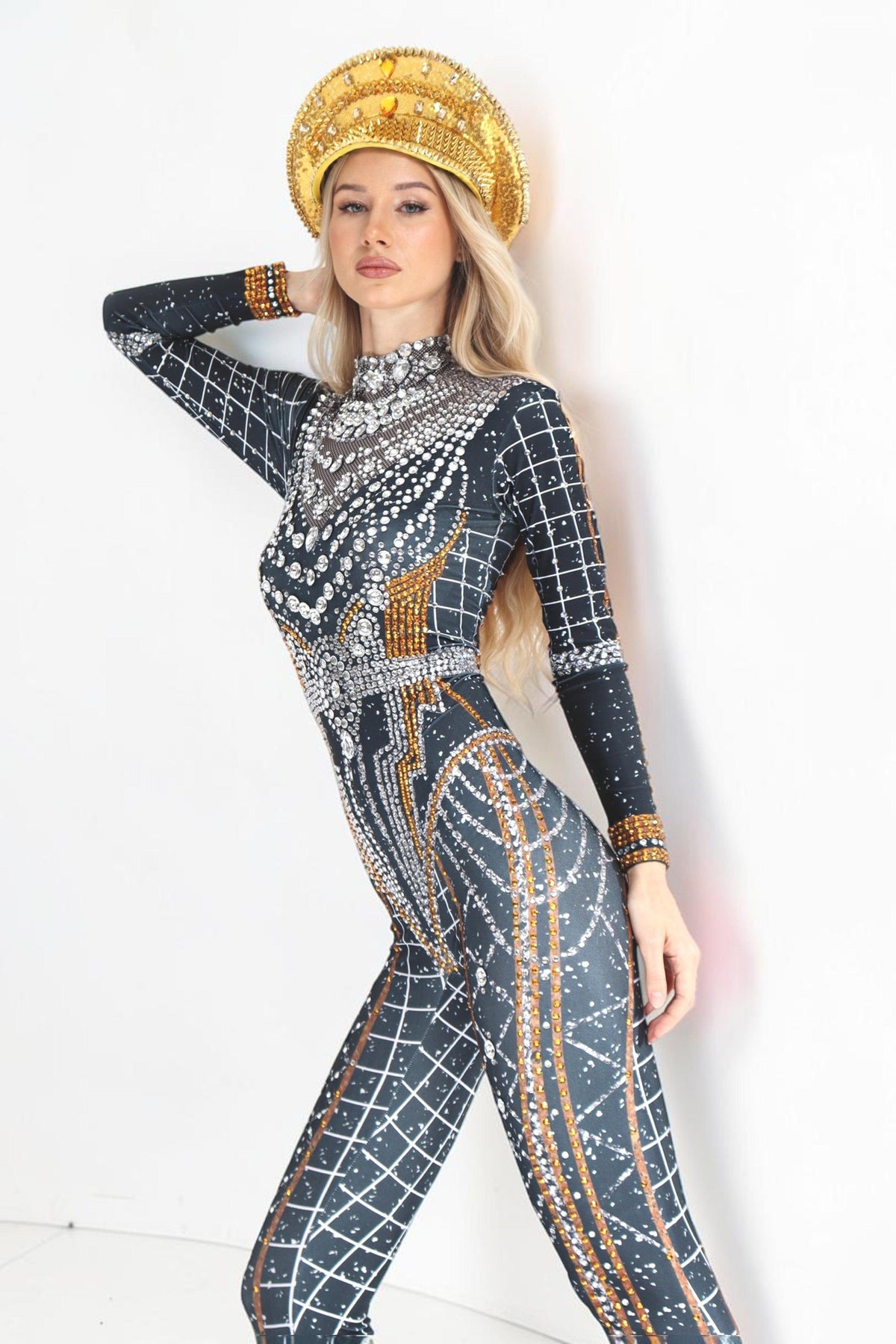 Esara Rhinestone Jumpsuit
