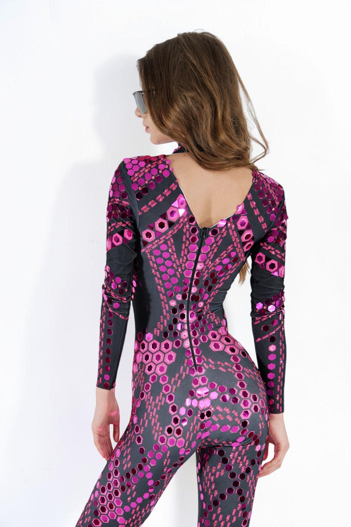 Aria Mirror Sequin Jumpsuit