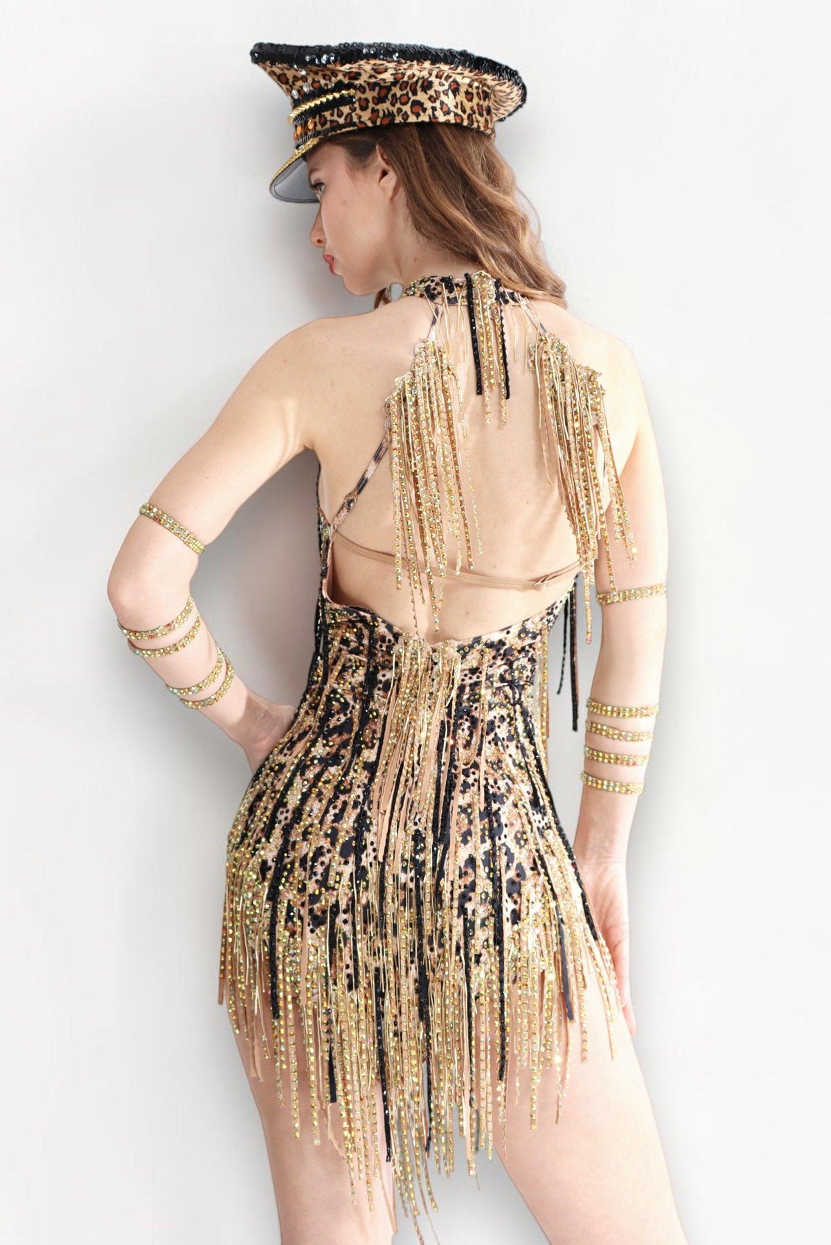 Alouette Leopard Fringe Bodysuit