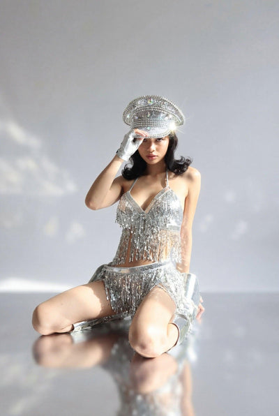 Emersyn Sequin Tassel Set Dress Iconic Outfitters 