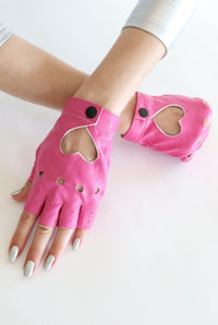 Eos Pink Fingerless Festival Gloves Gloves Iconic Outfitters 