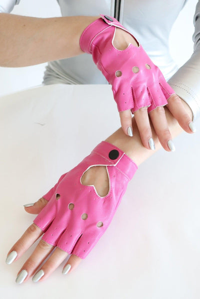 Eos Pink Fingerless Festival Gloves Gloves Iconic Outfitters 