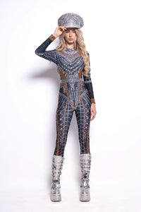 Esara Rhinestone Jumpsuit Jumpsuit Iconic Outfitters 
