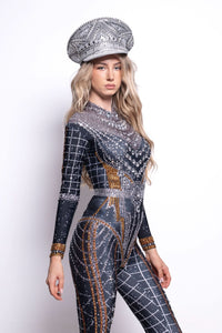 Esara Rhinestone Jumpsuit Jumpsuit Iconic Outfitters 