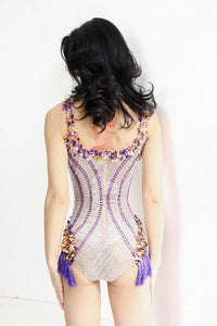 Rayna Rhinestone Tassel Bodysuit