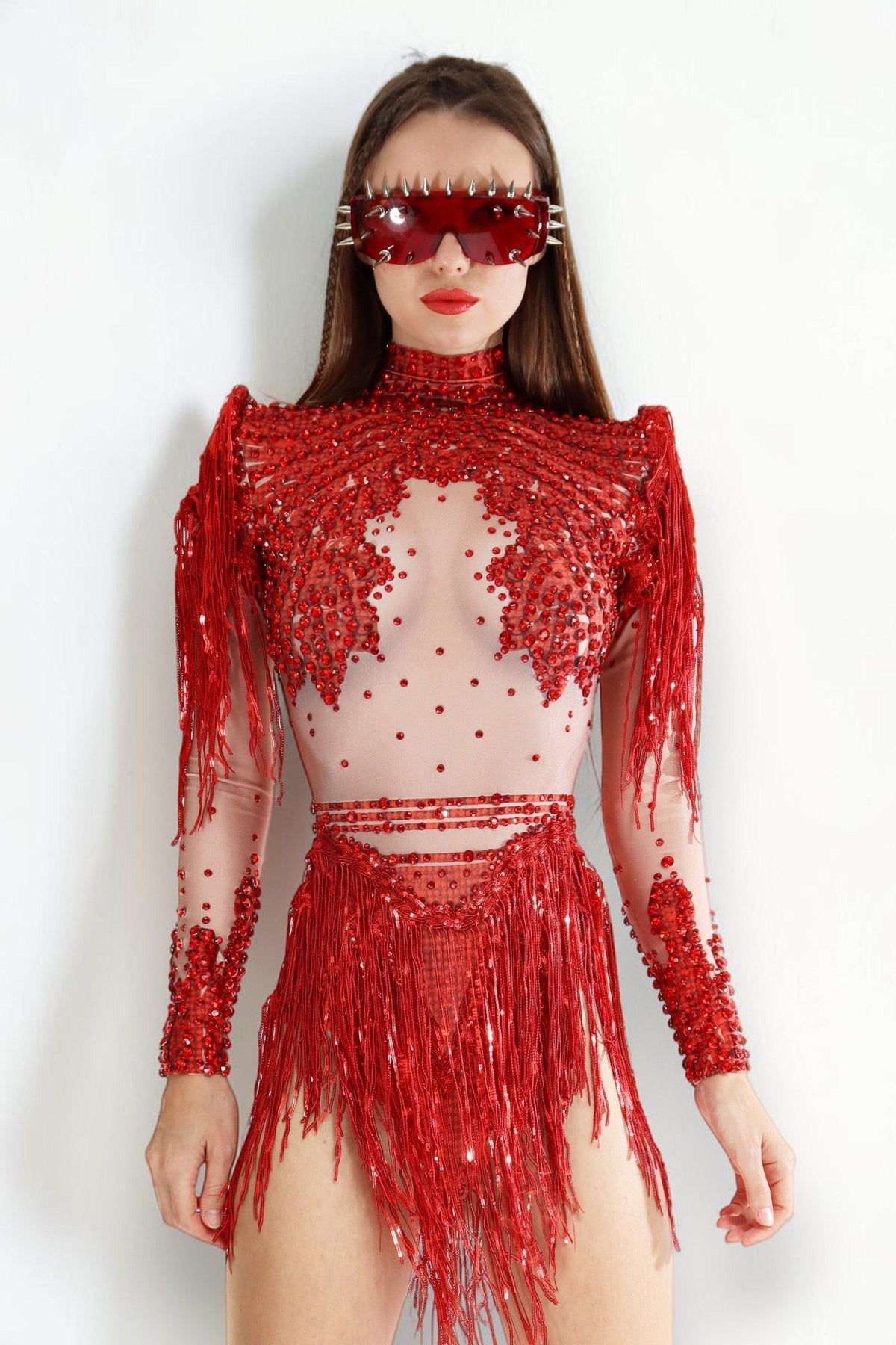 Aurea Rhinestone Bodysuit Iconic Outfitters 