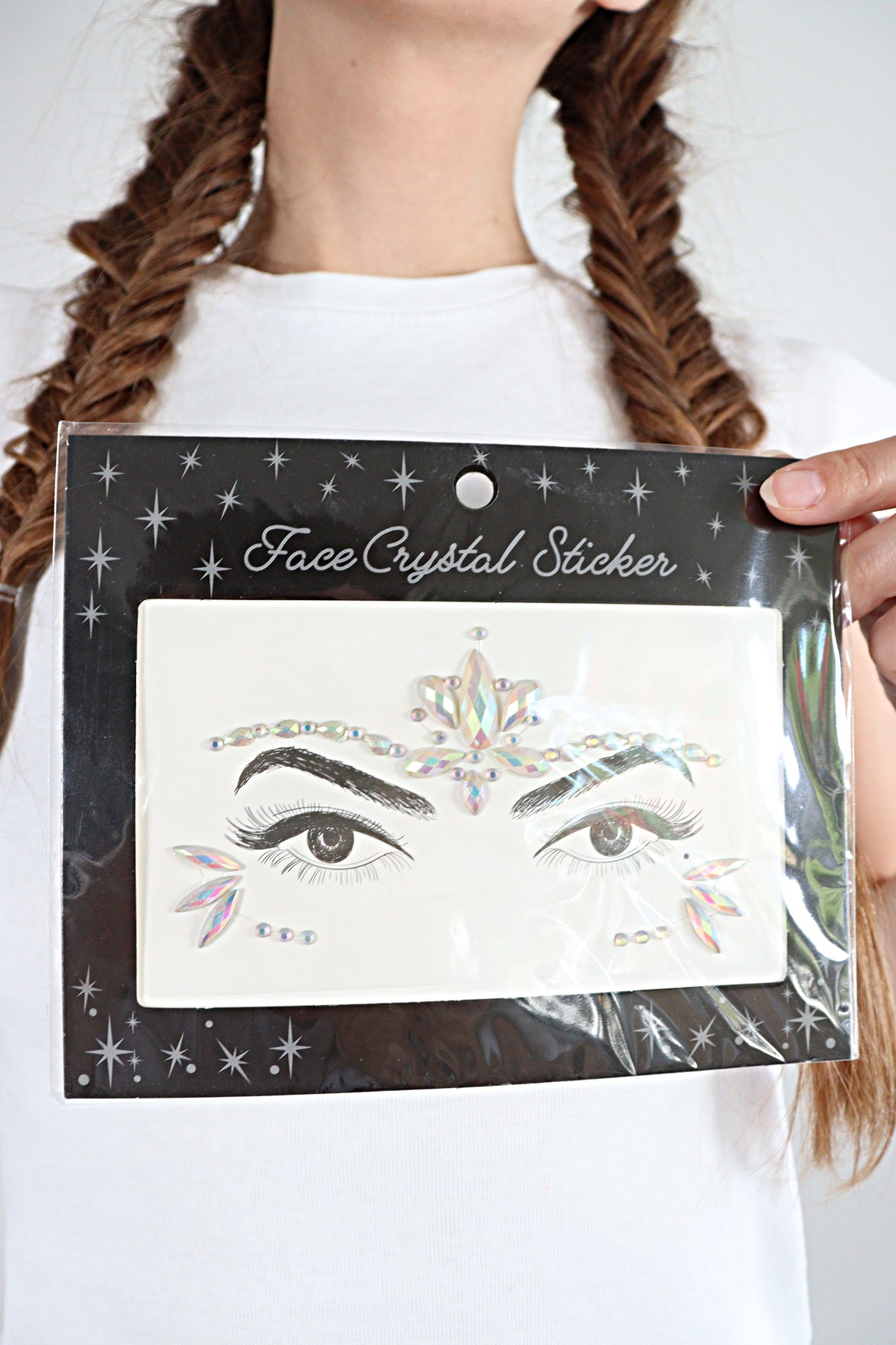 Iridescent Face Crystal Sticker Face Gems Iconic Outfitters 
