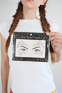 Iridescent Face Crystal Sticker Face Gems Iconic Outfitters 